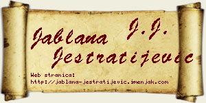 Jablana Jestratijević vizit kartica